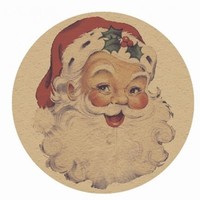 KONFETY Vintage Santa velké 20ks