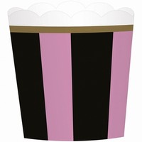 KOŠÍČKY na cupcakes Den v Paříži růžovočerné 24ks