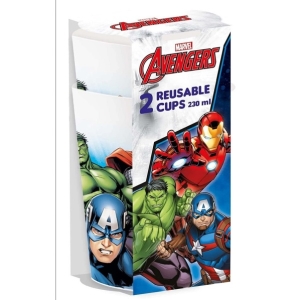 Kelmek plastov opakovan pouiteln Avengers 230 ml 2 ks