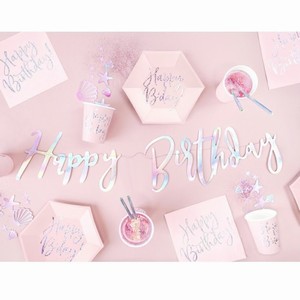 Kelmky paprov Happy Bday svtle rov