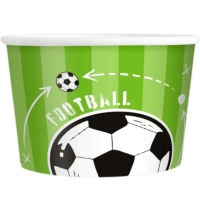 Kelímky na zmrzlinu Fotbal 150 ml 6 ks