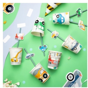 Kelímky papírové Auta 220 ml 6 ks