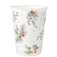 Kel�mky pap�rov� b�l� s v�tvi�kami 270ml 10ks