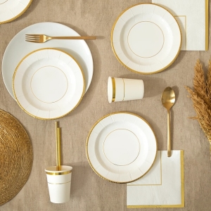 Kelmky paprov bl se zlatm proukem 270 ml 6 ks