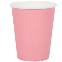 Kelímky papírové růžové 250 ml 10 ks
