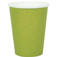 Kelímky papírové zelené Kiwi 250 ml 10 ks