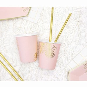 KELÍMKY růžové se zlatými lístky