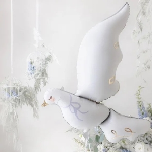 Klícka dekorační bílá 24 cm