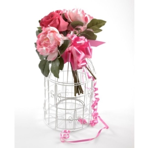 Klícka dekorační bílá 24 cm