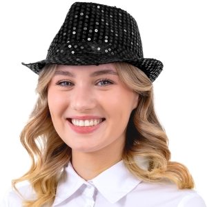 Klobouk �ern� flitrov�