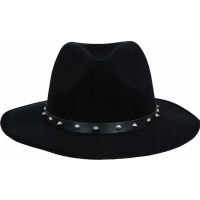 Klobouk kovbojsk� �ern� s cvo�ky