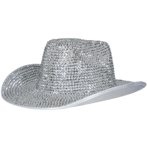 Klobouk d�msk� kovbojsk� st��brn�