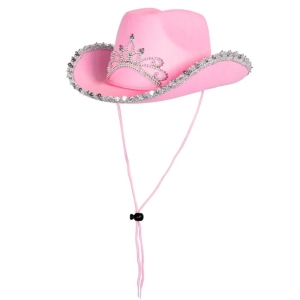 Klobouk rov s kamnky Princess