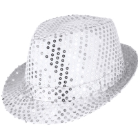 Klobouk st��brn� flitrovan�