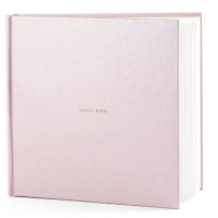 Kniha hostů perleťově růžová 20,5 x 20,5 cm