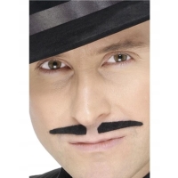 Knírek samolepicí černý