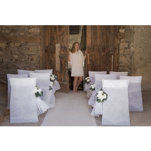 Koberec ceremoniální bílý 60cm/4,5m