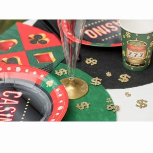 KONFETY Casino metalick zlat Dolary 20ks