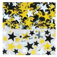 Konfety Hvězdy foliové - zlaté, stříbrné, černé 71 g