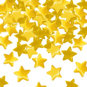 Konfety vystelovac hvzdy zlat 60cm