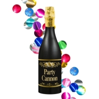 Konfety vystřelovací barevné Láhev šampaňského 32 cm