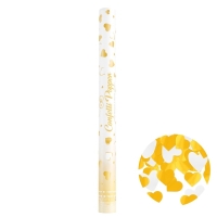 Konfety vyst�elovac� b�l� a zlat� srd��ka 60 cm