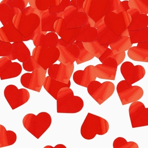 Konfety vystelovac erven srdka 30 cm