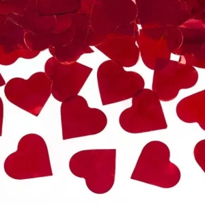 Konfety vystelovac erven srdka 40 cm