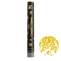 Konfety vyst�elovac� ��slovka "40" metalick� zlat� 40cm