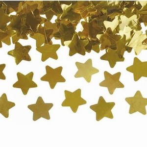 Konfety vystelovac zlat hvzdy
