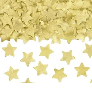 Konfety vystelovac zlat hvzdiky 20 cm