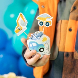 Koky na cupcakes dekorativn Auta 6 ks