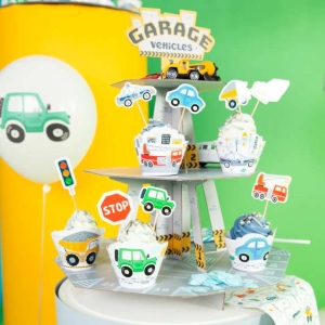 Koky na cupcakes dekorativn Auta 6 ks