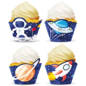 Košíčky na cupcakes dekorativní Vesmír 8 ks