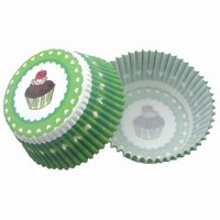 Košíčky na muffiny Cupcake zelený 50 ks