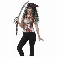 Kostým dámský Zombie pirátka