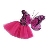 Kostým dětský Motýl fialovo-růžový vel. 5 - 7 let