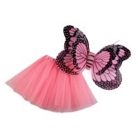 Kostým dětský Motýl růžový vel. 5 - 7 let