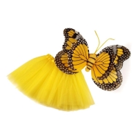Kostým dětský Motýl žlutý vel. 5 - 7 let