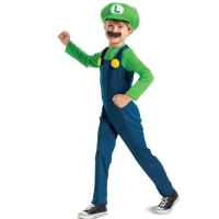 Kostým dětský Super Mario Luigi vel. 7-8 let
