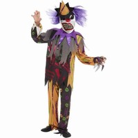 Kostým dětský strašidelný klaun, vícebarevný