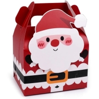 Krabička dárková vánoční Santa 11,5 x 15 x 8,5 cm 1 ks