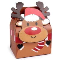 Krabička dárková vánoční Sob 11,5 x 15 x 8,5 cm 1 ks