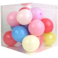 Krabička na balónky - 1 ks. (Průhledná)
