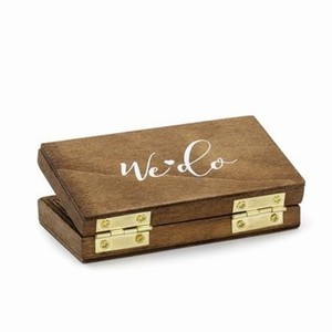 KRABIČKA na prstýnky dřevěná