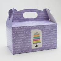 Krabika na zkusky Moje narozeniny dort fialov 201311 cm 1ks