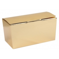 Krabičky dárkové na čokoládu zlaté 500g 1ks