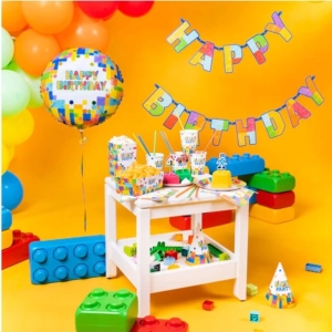 Balnek fliov Happy Birthday Blocks 45 cm