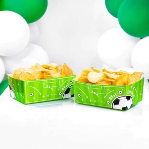 Krabiky na chipsy Fotbal 15 x 6 cm 3 ks