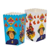Krabičky na popcorn Požárník Sam 7 x 7 x 14 cm 6 ks
